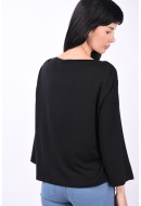 Bluza Dama Vero Moda Vmfiona 7/8 Boatneck Black